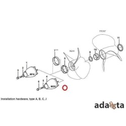 Kit de Cono de Helice VOLVO PENTA 872614